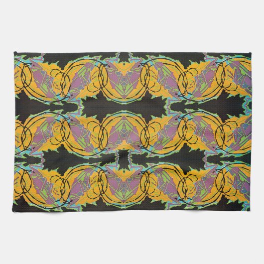 Vintage Art Deco Jazz Geschirrtuch (Horizontal)