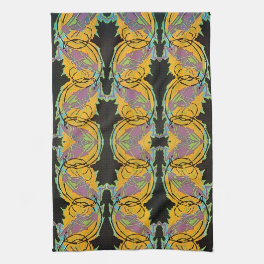 Vintage Art Deco Jazz Geschirrtuch (Vertikal)