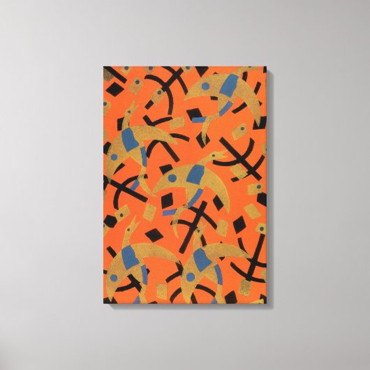 Vintage Art Deco Jazz Leinwanddruck (Vorderseite)