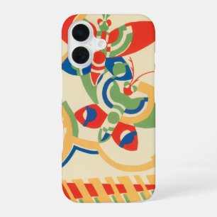 Vintage Art Deco Jazz Pochoir Garten Schmetterling iPhone 16 Hülle