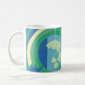 Vintage Art Deco Jazz Pochoir Garten Schmetterling Kaffeetasse (Links)