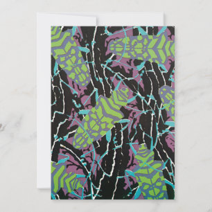 Vintage Art Deco Jazz Pochoir Käfer im Garten