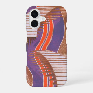 Vintage Art Deco Jazz Pochoir Treppenstufen-Muster iPhone 16 Hülle