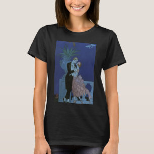 Vintage Art Deco Jungvermählte, Oui von George Bar T-Shirt