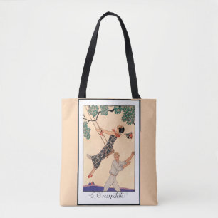 Vintage Art Deco Liebe, The Swing von George Barbi Tasche