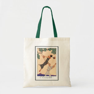 Vintage Art Deco Liebe, The Swing von George Barbi Tragetasche