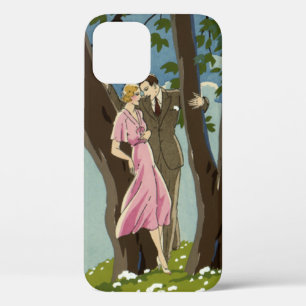 Vintage Art Deco Liebe und Romance Newlyweds Coupl Case-Mate iPhone Hülle