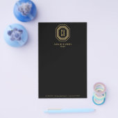Vintage Art Deco Monogram Gold/Black Flyer (Einzeln)