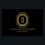 Vintage Art Deco Monogram Gold/Black Logo Download Poster<br><div class="desc">Mit diesem Posterprint und der herunterladbaren Logo-Artdatei können Sie Ihre Marke stärken und ein ausgeklügeltes Art-Deco-Monogramm in Gold präsentieren. Dieses vielseitige Logo erlaubt es Ihnen, den Text unter dem Monogramm zu personalisieren, ob es nun Ihr Name oder Ihr Firmenname ist, und gibt Ihnen die Möglichkeit, eine unverwechselbare und unvergessliche visuelle...</div>
