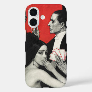 Vintage Art Deco Noir Mystery Poker Benda Kunst iPhone 16 Hülle