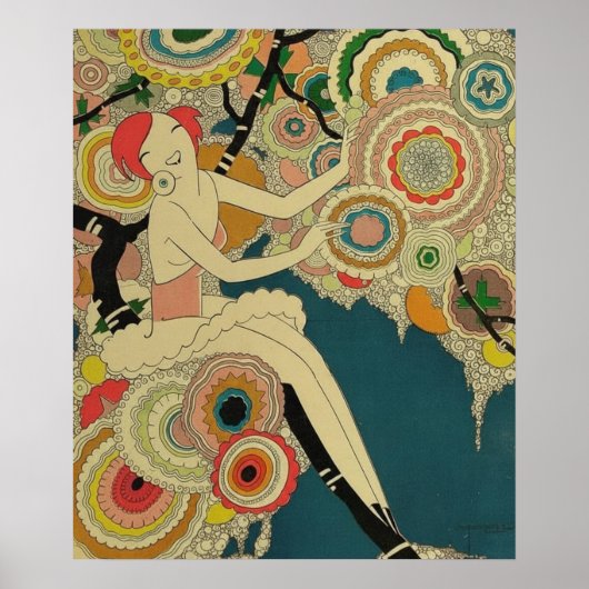 Vintage Art Deco - Para Todos - Psychedelic Poster (Vorne)