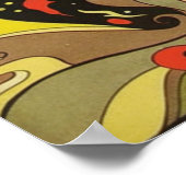 Vintage Art Deco - Para Todos - Psychedelic Water Poster (Ecke)