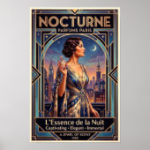 Vintage Art Deco Parfümwerbeposter Poster (Vorne)