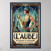 Vintage Art Deco Parfümwerbeposter Poster (Vorne)