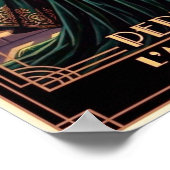 Vintage Art Deco Parfümwerbeposter Poster (Ecke)