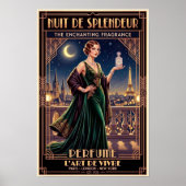 Vintage Art Deco Parfümwerbeposter Poster (Vorne)