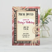 Vintage Art-Deco-Party Einladungen (Stehend Vorderseite)