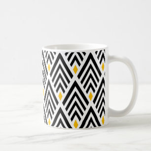 Vintage Art-Deco-Pfeile der 1920er Jahre Kaffeetasse