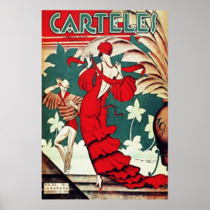Vintage Art Deco - Plakate - Karibischer Tänzer