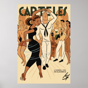 Vintage Art Deco - Plakate -Tanzend