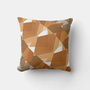 Vintage Art Deco Pochoir Jazz Beige geometrische F Kissen
