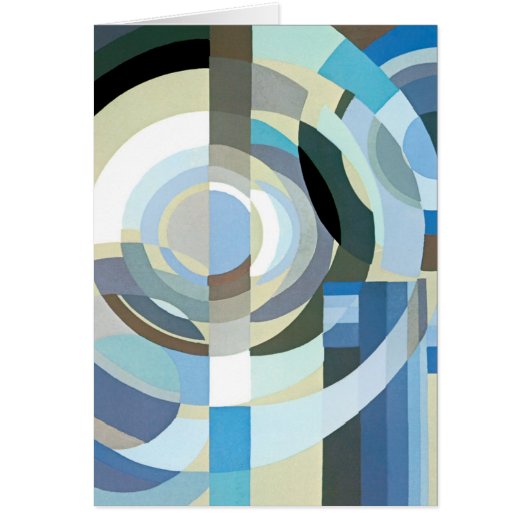 Vintage Art Deco Pochoir Jazz Geometrische Formen (Vorne)