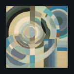 Vintage Art Deco Pochoir Jazz Geometrische Formen Holzwanddeko<br><div class="desc">Vintage Illustrationskunst Deko Jazz pochoir geometrische Tapete Muster von Edouard Benedictus. Pochoir ist eine Schablonentechnik, die in surrealistischen Malereien üblich ist. Ein elegantes und elegantes Kubismus-Design mit Kreisen, Polygone, geometrischen Formen in coolen oder kalten Farbtönen in verschiedenen Blautönen von hell bis dunkel. Ein modernes und ausgeklügeltes Design macht ein großartiges...</div>