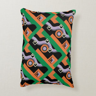 Vintage Art Deco Pochoir Jazz Illustrationsmuster Dekokissen