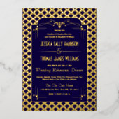 Vintage Art-Deco-Probe von 1920 Folieneinladung (Vorderseite)