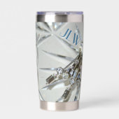 Vintage Art Deco Rhinestones Elegantes Ambiente Thermobecher (Vorderseite)