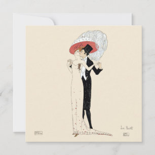 Vintage-Art-Deco-Saalpaar von Leo Rauth Karte