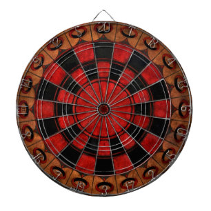 Vintage Art Deco Schach Dartscheibe