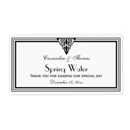 Vintage Art Deco Schwarz Rahmen #1 H Wasserflasche