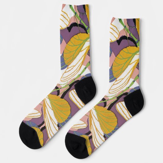 Vintage Art Deco Socken (Linkes Detail)