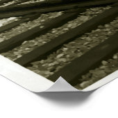 Vintage Art Deco "Steampunk" Lokomotive Poster (Ecke)