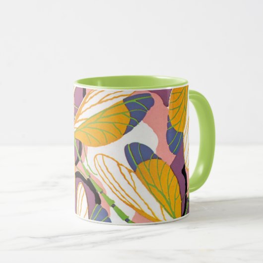 Vintage Art Deco Tasse (VorderseiteRechts)