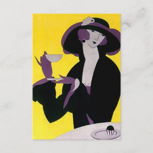 Vintage Art Deco Teeeinladungen hoher Nachmittag Einladung
