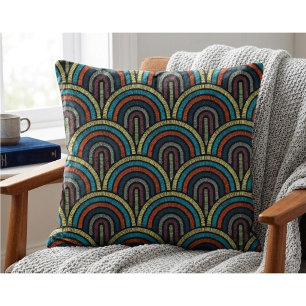 Vintage Art Deco Throw Kissen