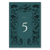 Vintage Art Deco Tischnummer Card (Vorderseite)