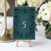 Vintage Art Deco Tischnummer Card