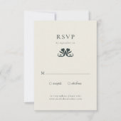 Vintage Art Deco UAWG Enclosure Card RSVP Karte (Vorderseite)