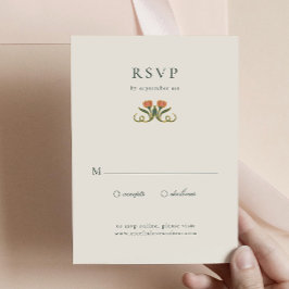Vintage Art Deco UAWG Enclosure Card RSVP Karte