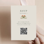 Vintage Art Deco-UAWG mit QR-Codierungskarte Begleitkarte<br><div class="desc">Diese Vintage Art Deko Wedding RSVP Enclosure Card (mit QR Code) aus der Adaline Collection beinhaltet alle handgezeichnet,  kunstgeschmückten Deko Florals. Erschafft einen atemberaubenden ersten Eindruck für Ihre Hochzeitsgäste!</div>