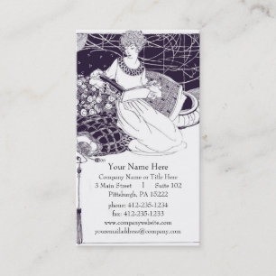 Vintage Art Deco Visitenkarte