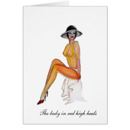 Vintage Art des Pinupmädchens