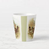 Vintage Art Farm Hühner Milchtasse (Vorderseite)