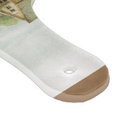 Vintage Art Farm Hühner Schneidebrett (Ecke)