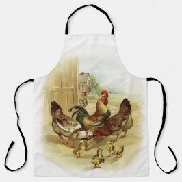 Vintage Art Farm Hühner Schürze
