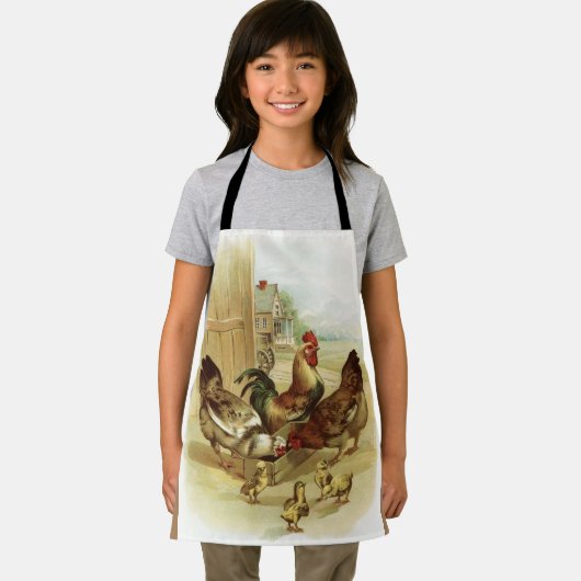 Vintage Art Farm Hühner Schürze (Insitu)