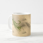 Vintage Art Fishing Kaffeetasse (Vorderseite Links)